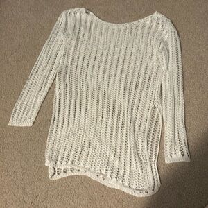White mesh long sleeve top!!!